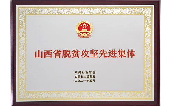 2021年5月集团荣获“山西省脱贫攻坚先进集体”荣誉称号
